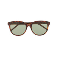 Saint Laurent Eyewear Óculos de sol redondo - Marrom