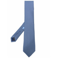 Salvatore Ferragamo animal-print silk tie - Azul