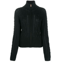 See by Chloé cable knit zipped jumper - Preto