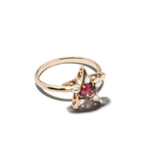 Selim Mouzannar Anel Star de ouro rosé 18k com diamantes - ROSE GOLD