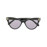 Stella McCartney Eyewear Óculos de sol gatinho com estrela - Preto