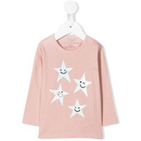 Stella McCartney Kids Blusa de jersey com estampa de estrela - Rosa