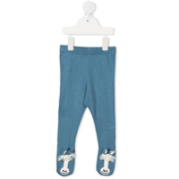 Stella McCartney Kids Meia-calça com padronagem de cavalo - Azul