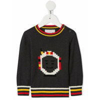 Stella McCartney Kids Suéter de tricô com padronagem - Cinza