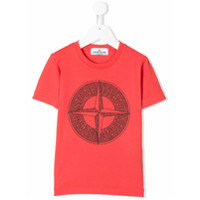 Stone Island Junior Camiseta com logo - Vermelho
