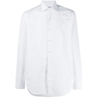 Tagliatore Camisa Regent canelada de algodão - Branco