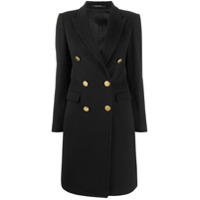 Tagliatore tailored double-breasted wool coat - Preto