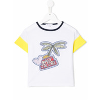 The Marc Jacobs Kids Camiseta com logo contrastante - Branco