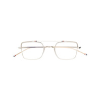 Thom Browne Eyewear Armação de óculos quadrado - Dourado