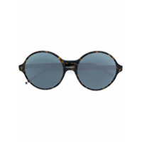 Thom Browne Eyewear Óculos de sol arredondado - Marrom