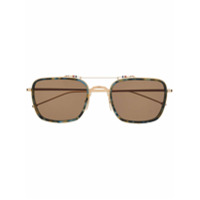 Thom Browne Eyewear Óculos de sol tartaruga - Dourado