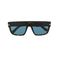 Tom Ford Eyewear Óculos de sol 'Alessio' retangular - Marrom
