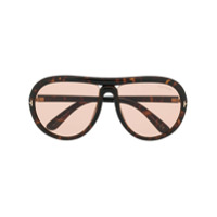 Tom Ford Eyewear Óculos de sol aviador - Marrom