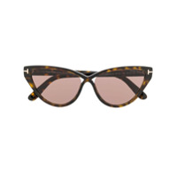Tom Ford Eyewear Óculos de sol gatinho - Marrom