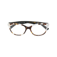 Valentino Eyewear Armação de óculos oversized - Marrom