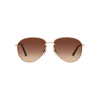 Valentino Eyewear Óculos de sol aviador Rockstud - Dourado