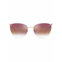 Valentino Eyewear Óculos de sol gatinho - Dourado