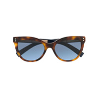 Valentino Eyewear Óculos de sol gatinho - Marrom