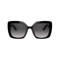 Valentino Eyewear Óculos de sol oversized VLOGO - Preto