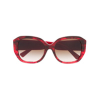 Valentino Eyewear Óculos de sol quadrado VLOGO - Vermelho