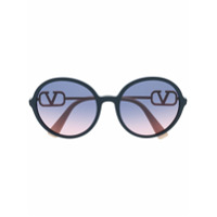 Valentino Eyewear Óculos de sol redondo - Azul
