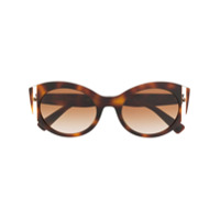 Valentino Eyewear Óculos de sol redondo - Marrom