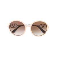 Valentino Eyewear Óculos de sol redondo - Neutro