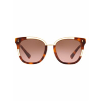 Valentino Eyewear Óculos de sol Rockstud - Marrom