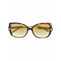 Versace Eyewear Óculos de sol oversized com lentes coloridas - Marrom