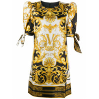 Versace Vestido com estampa barroca - Amarelo