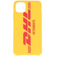 Vetements Capa para iPhone 11 Pro com estampa de logo DHL - Amarelo