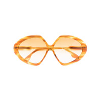 Victoria Beckham Eyewear Óculos de sol oversized Butterfly - Amarelo