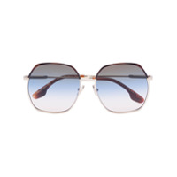Victoria Beckham Eyewear Óculos de sol quadrado oversized - Dourado