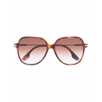 Victoria Beckham Eyewear Óculos de sol quadrado tartaruga - Marrom