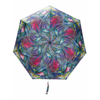 White Mountaineering Guarda-chuva com estampa botânica - Preto