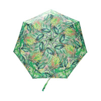 White Mountaineering Guarda-chuva com estampa botânica - Verde