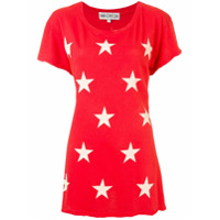 Wildfox Camiseta longa com estampa de estrela - Vermelho
