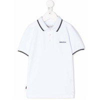Woolrich Kids Camisa polo com logo bordado - Branco
