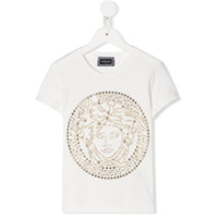Young Versace Camiseta Medusa com aplicação - Branco