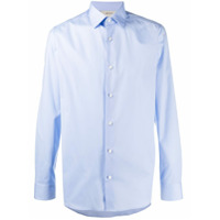Z Zegna Camisa clássica com abotoamento - Azul