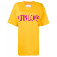 Alberta Ferretti Camiseta com estampa latin lover - Amarelo