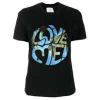 Alberta Ferretti Camiseta com estampa 'Love Me' - Preto