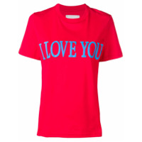 Alberta Ferretti Camiseta I Love You - Vermelho