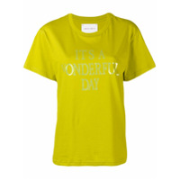 Alberta Ferretti Camiseta 'I'ts a Wonderful Day' - Verde