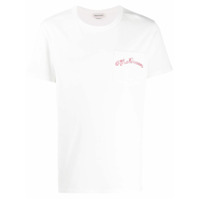 Alexander McQueen Camiseta McQueen com bordado - Branco