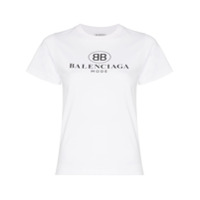 Balenciaga Camiseta manga curta com logo - Branco