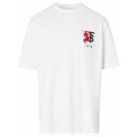 Burberry Camiseta mangas curtas com logo gráfico - Branco