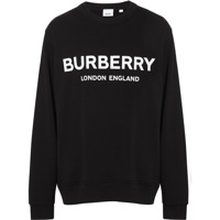 Burberry Moletom com estampa de logo - Preto