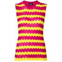 Calvin Klein 205W39nyc zig zag knitted top - Rosa