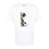 Carhartt WIP Camiseta com estampa de logo tropical - Branco